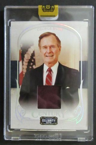 George Bush 27/50 - 2008 Donruss Americana,  Celebrity Cuts - Clothing Swatch