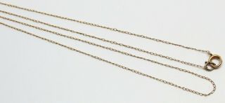 Vintage Solid 14k Yellow Gold Link Chain 18 - 1/4 " Necklace -,  L@@k