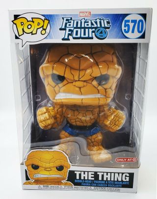 Funko Pop Marvel Fantastic Four The Thing 570 10 " Inch Target Exclusive Nsib