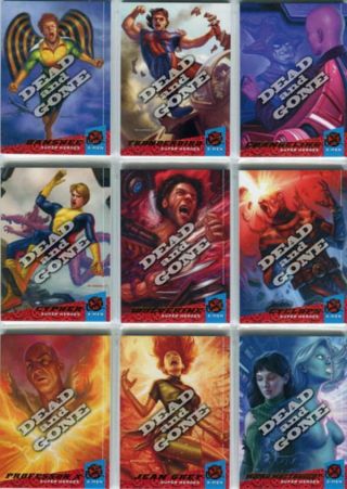 2018 Fleer Ultra X - Men Dead And Gone Complete 10 Card Insert Set