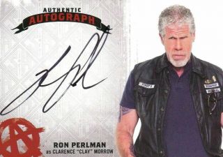 Sons Of Anarchy Seasons 4 & 5 Ron Perlman As Clay Morrow Autograph Card Rp