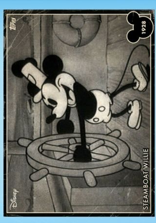 Topps Disney Collect Vintage Mickey Steamboat Willie Jan Vip 1928 Digital