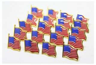 100 American Flag Lapel Pins United States Usa Tie Tack Pin Shipped From Us