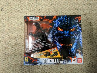 S.  H.  Monster Arts Godzilla 1995 Burning Godzilla.  Missing Freezer Tanks.