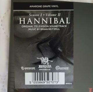 Hannibal Ost Season 1 Volume 2 2lp Amarone Grape Colour Vinyl