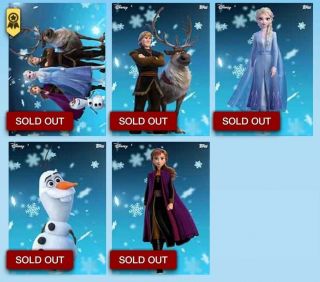 Disney Topps - Frozen Motion Rare Full Set And Award Digital