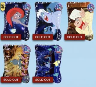 Disney Topps Collect - The Little Mermaid Songs Of Full Rare Set With Award