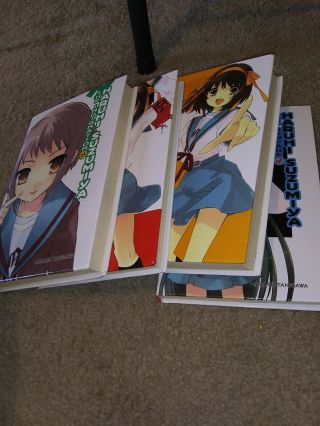 Haruhi Suzumiya Hardcover Novels Complete Series (Faded Spines) 2