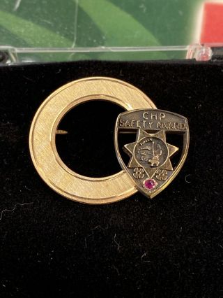 California Highway Patrol Chp Safety Award Pin