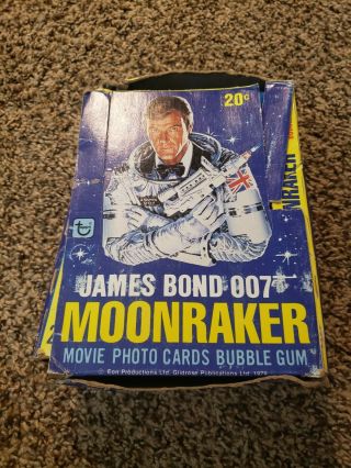 Vintage 1979 James Bond 007 Movie Moonraker Wax Box With 32 Packs