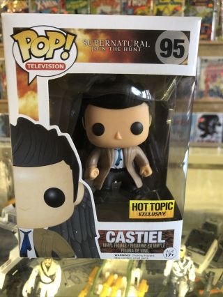Funko Pop Supernatural Castiel With Wings 95 Hot Topic Exclusive