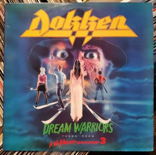 Dokken - Dream Warriors Nightmare On Elm Street 3 Ep Vinyl Record 1987 Press