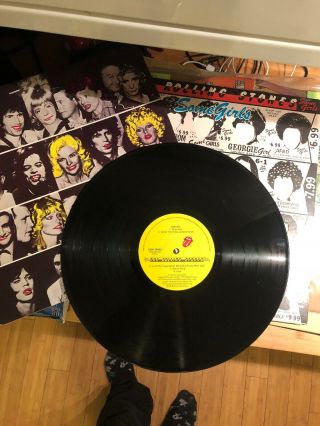 ROLLING STONES SOME GIRLS 1ST PRESS 1978 UK VINYL LP CUN 39108 WITHDRAWN SLEEVE 3