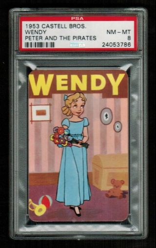 Psa 8 " Wendy " 1953 Disney Peter Pan Castell Brothers Character Card