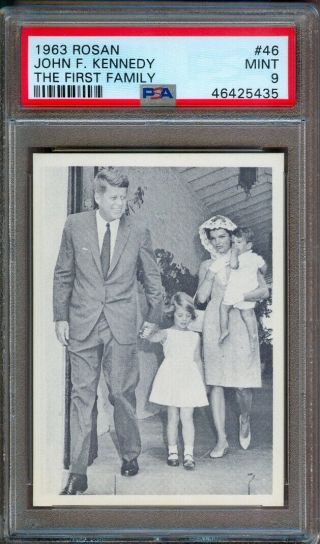 1963 Rosan John F.  Kennedy 46 The First Family Psa 9