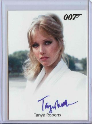 James Bond Tanya Roberts Autograph Card - A View To A Kill Rittenhouse