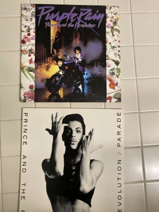 Prince - Purple Rain Album Along With 2nd Album Lp Vinyl Record Album,  Poster