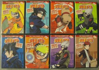 Anime Naruto Uncut Tv Series Complete Season 1 - 4 Dvd 220 Episodes 48 Disc Dvd