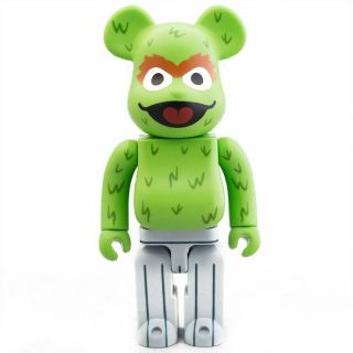 Medicom Be@rbrick Sesame Street Oscar The Grouch 400 Bearbrick Figure
