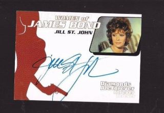 Jill St.  John Wa1 James Bond As Tiffany Case Autograph Card Rittenhouse 007