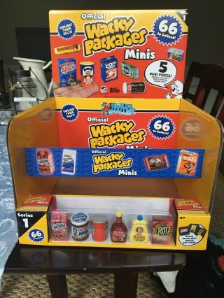 2020 Wacky Packages " Minis 3d " Series 1 Display Box Euc