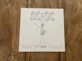 Ac/dc Flick Of The Switch,  Vinyl Lp,  1989 Albert Repress.  Rare.  Hard To Find.