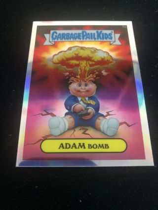 Adam Bomb Refractor Chrome Series 1 Garbage Pail Kids