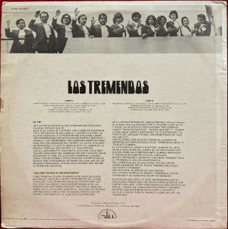 Los Tremendos - Self Titled - LP 12 
