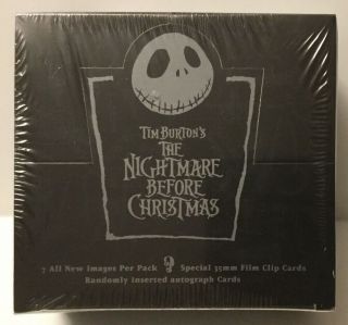Rare Nightmare Before Christmas Trading Card Box - Burton Auto ? - Box 5