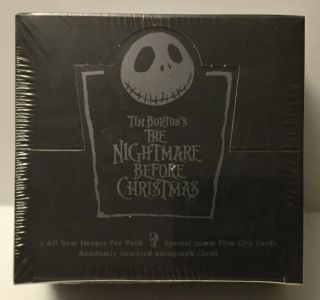 Rare Nightmare Before Christmas Trading Card Box - Burton Auto ? - Box 4