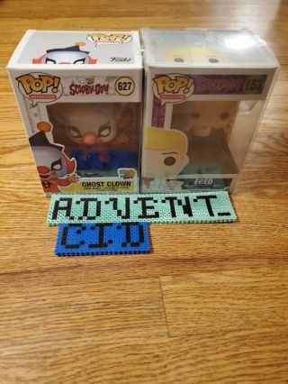 Fred Funko Pop 153,  Ghost Clown 627 Scooby - Doo Series Vaulted W/protectors