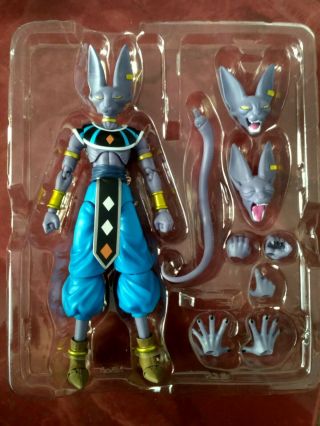 Authentic Tamashii Nations S.  H.  Figuarts Beerus Dragon Ball Action Figure 2