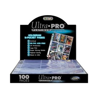 100 9 - Pocket Pages Ultra Pro Platinum Card Storage Box Box Made In U.  S.  A