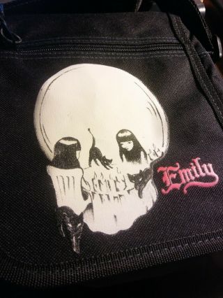 Vintage Torrid Emily The Strange Skull Messenger Bag Gothic Hot Topic Last One