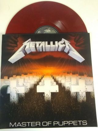 Metallica - Master Of Puppets - Red Vinyl Lp -