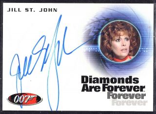 2012 James Bond 50th Anniv.  Jill St.  John Autograph - Diamonds Are Forever