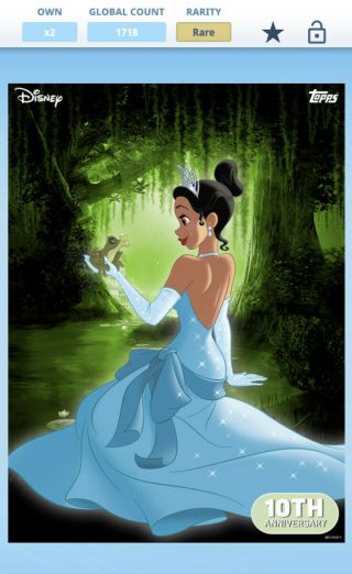Topps Disney Collect Princess And The Frog 10th Anniversary Set W/award Digital