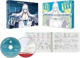 Azur Lane Vol.  2 First Limited Edition Blu - Ray Soundtrack Cd Booklet Japan