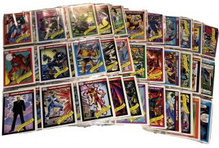 1990 Marvel Series 1 Trading Cards Complete Set,  1 - 162,  Nrmt/mt Impel Sleeved