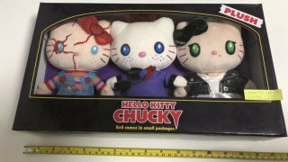 Hello Kitty X Chucky Plush 3 Set Halloween Usj 2019 Express Ship