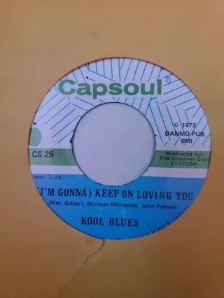Sweet Northern Soul 45 Kool Blues Why Did I Go On Capsoul Vg