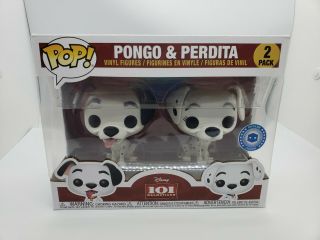 Funko Pop Disney 101 Dalmatians Pongo & Perdita 2 Pack In A Box Exclusive
