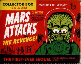 2017 Topps Mars Attacks The Revenge 110 Card Set - 55 Base,  55 Pencil Art,  Box