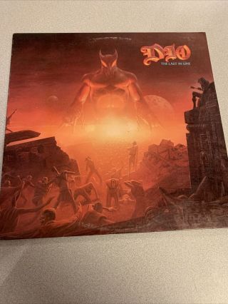 Dio - The Last In Line Vinyl Lp - 1st Press 1 - 25100 Rare Og Inner Vg,