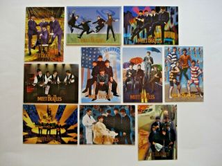 1996 Sports Time The Beatles Meet The Beatles Complete 10 Card Chase Set