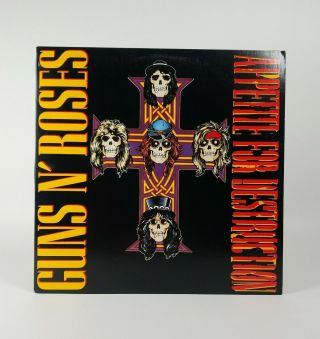 Guns N’ Roses Appetite For Destruction Album Vinyl Lp 1986 Geffen Vg,  Axl Rose