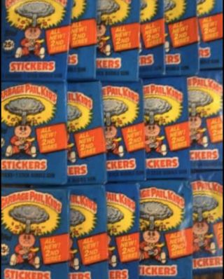 1985 Garbage Pail Kids 2nd Series 2 Wax Pack Os2 With 25 Cent Wrapper