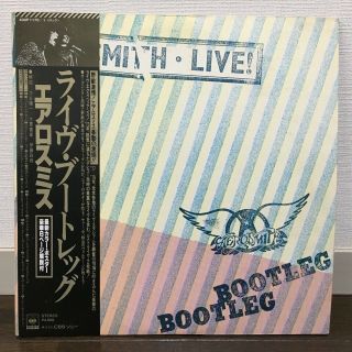 Aerosmith / Live Bootleg Japan Issue 2lp W/obi,  Poster,  Insert 2