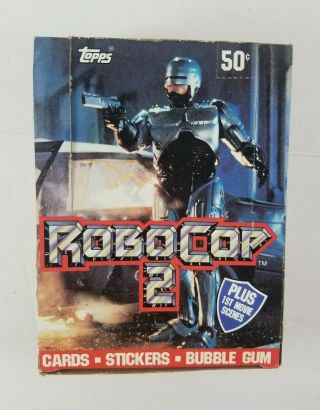 1990 Topps Robocop 2 Movie Trading Cards Box 36 Wax Packs Cards & Stickers