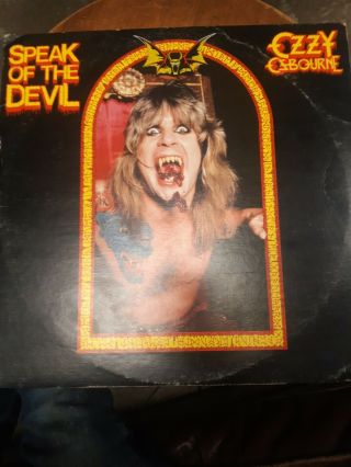 Ozzy Osbourne 2x Lp Speak Of The Devil First Press Vinyl Records Disc Cond